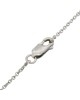 Round Brilliant Cut Diamond Slightly Graduating Solitaire Necklace in 14KW